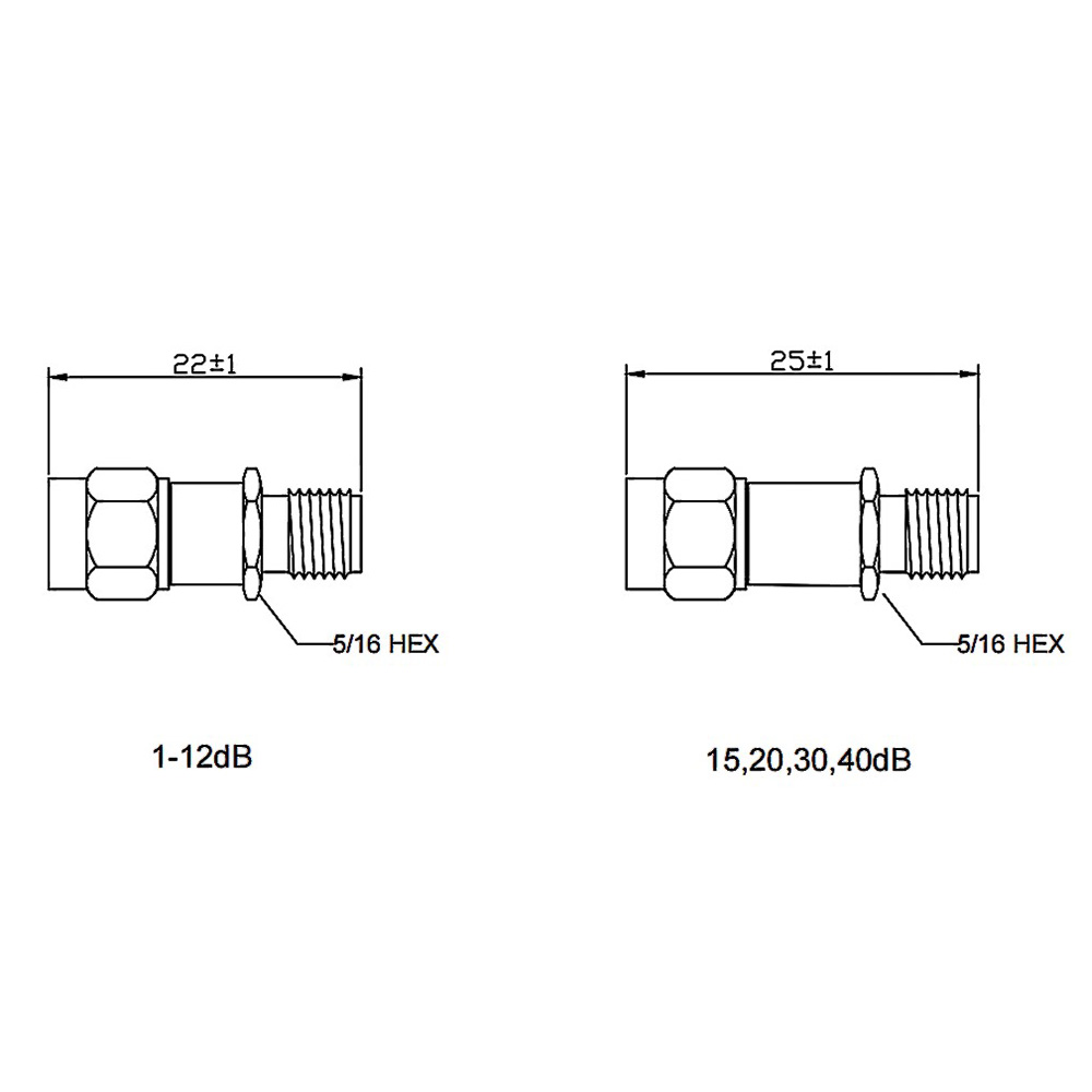 HS-XXdB 2W Fixed Attenuator With SMA Type (18G)_st_Web2